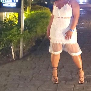 Sexy Floral Lace Mesh Sheer Hollow Out Deep V Neck